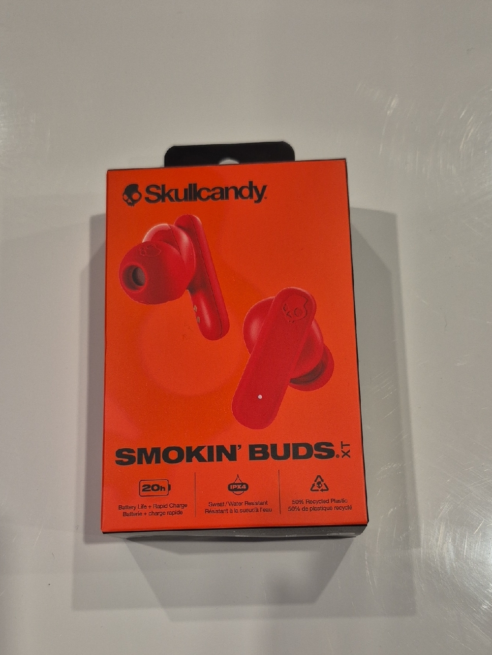 Skullcandy Smokin' Buds XT Wireless Earbuds - Vibrant Red